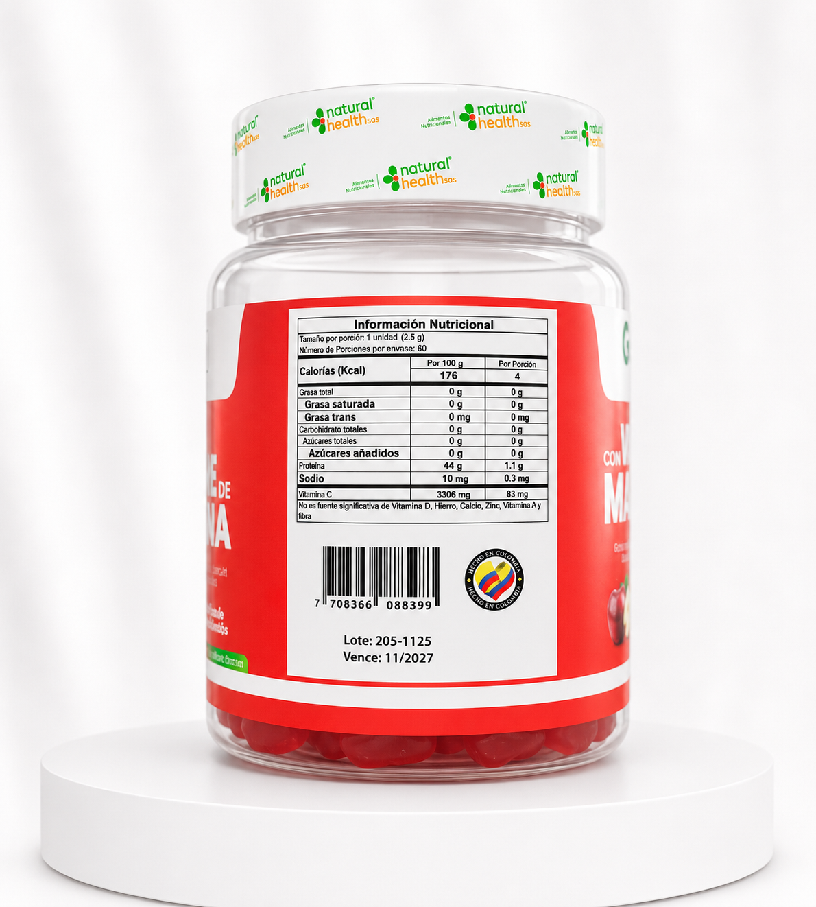 Gomitas con vinagre de manzana+ vitamina C - Imagen 3