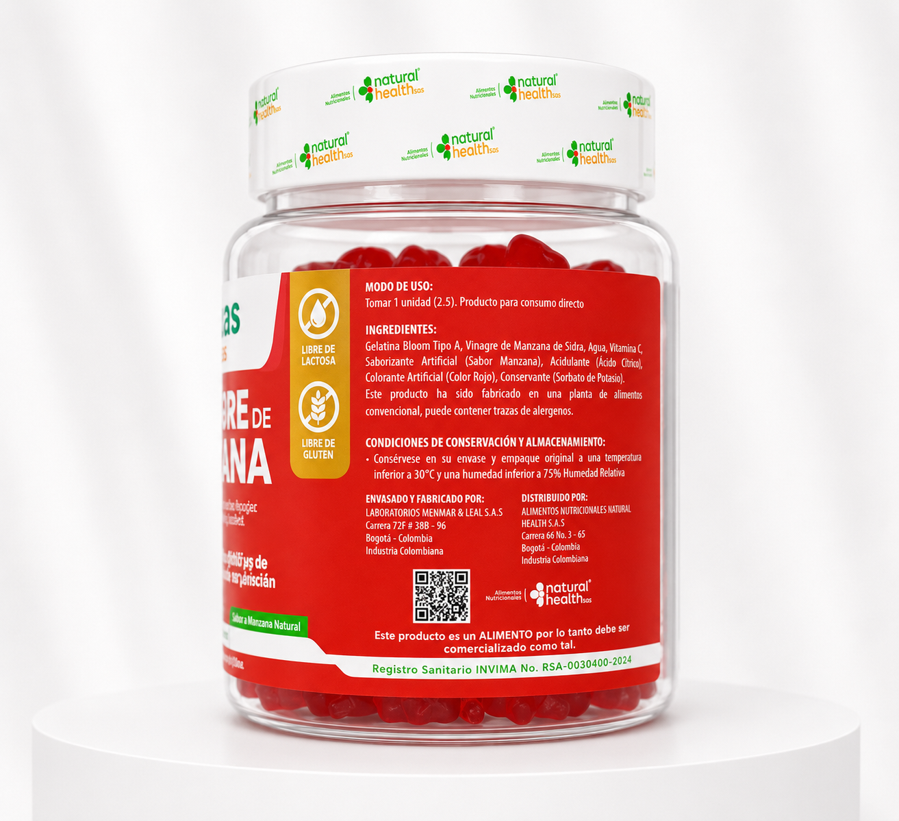 Gomitas con vinagre de manzana+ vitamina C - Imagen 2
