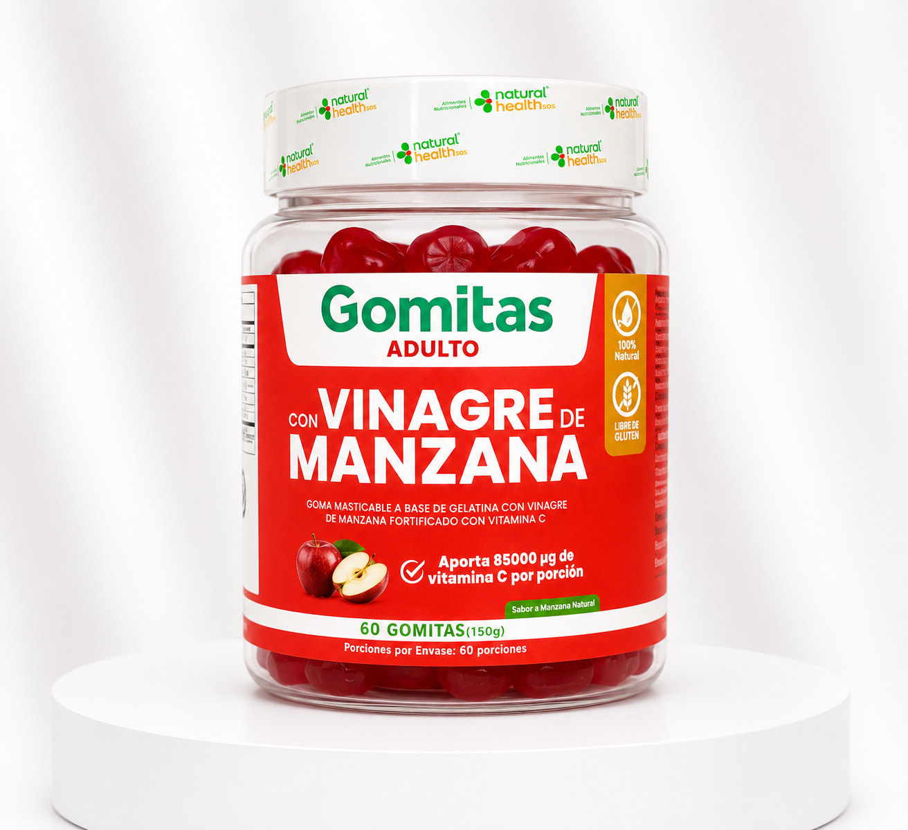 Gomitas con vinagre de manzana+ vitamina C
