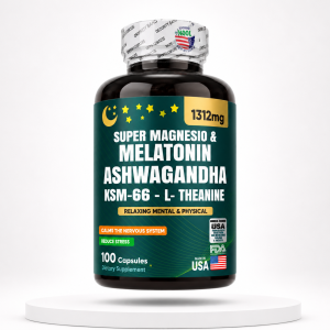SUPER MAGNESIO + MELATONINA + ASHWAGANDHA KSM-66 + L-TEANINA