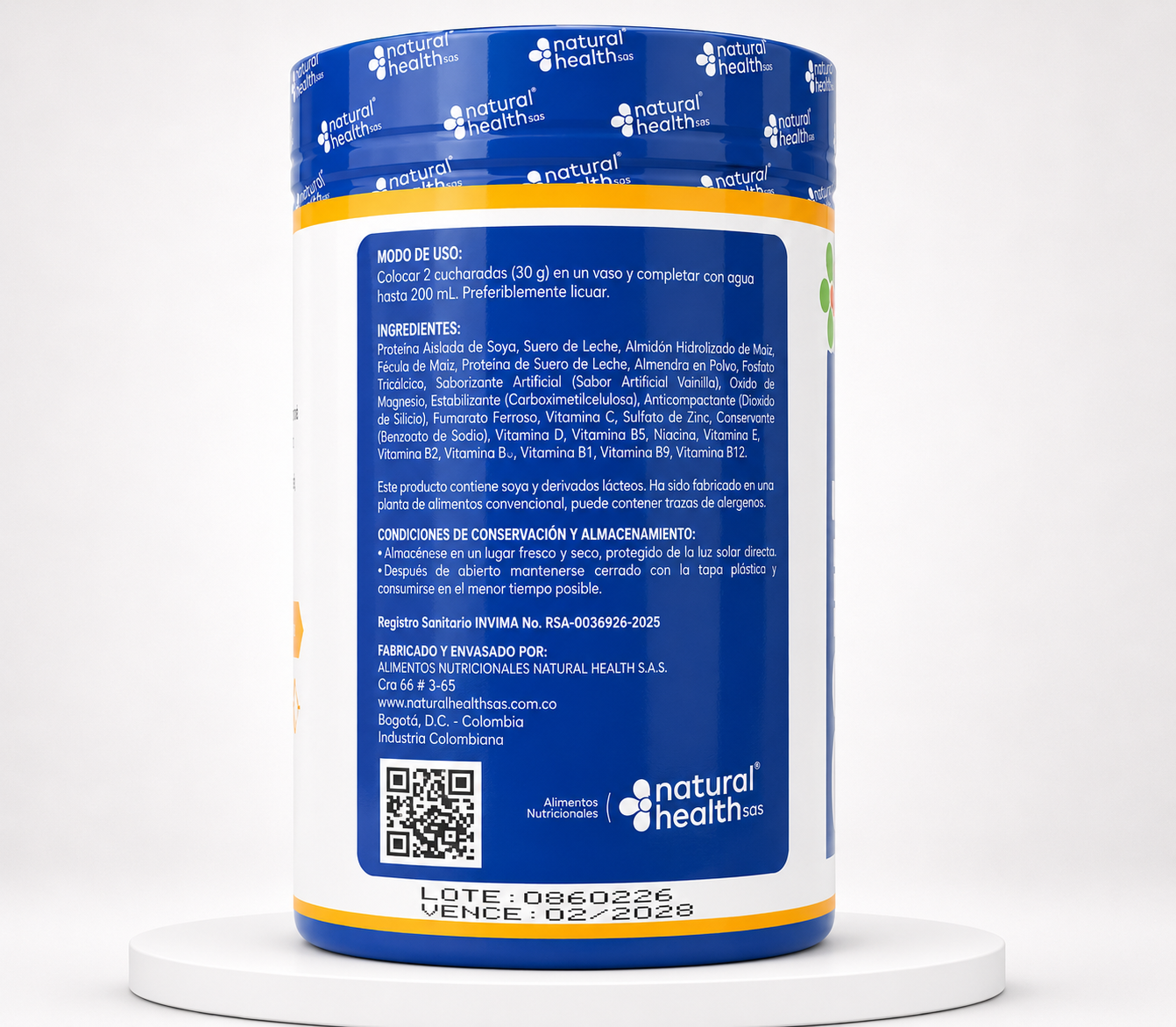 Powsure Premium Sabor Vainilla 400g - Imagen 2