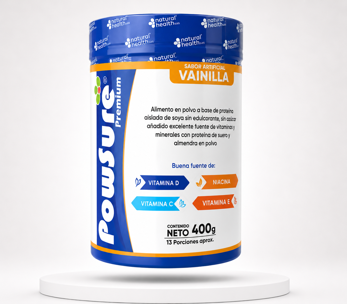 Powsure Premium Sabor Vainilla 400g