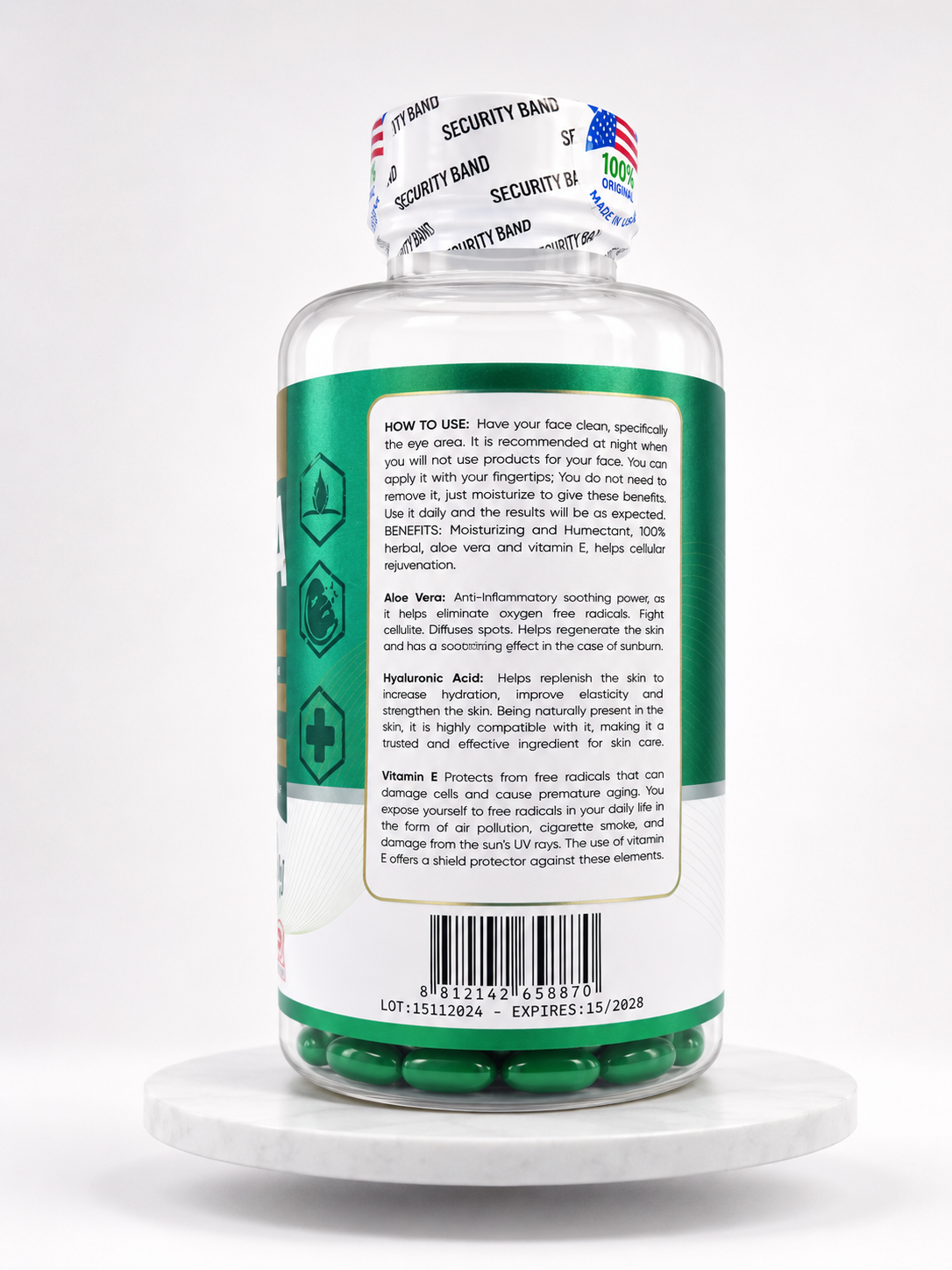 Aloe Vera + Ácido Hialurónico + Vitamina E - Imagen 2