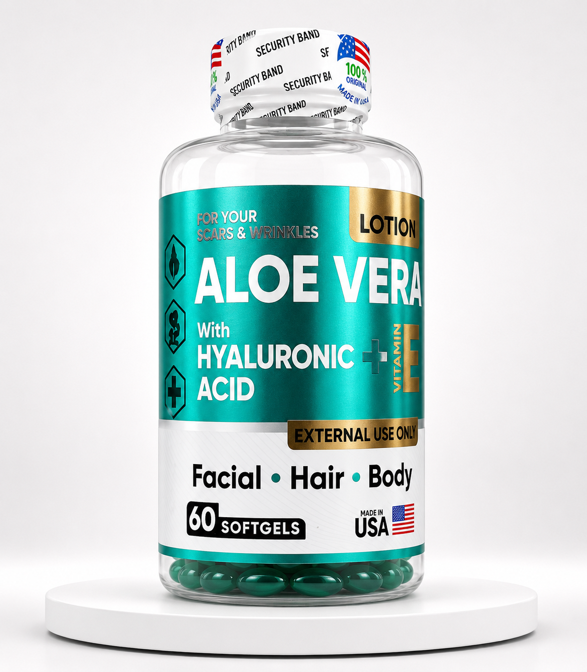 Aloe Vera + Ácido Hialurónico + Vitamina E