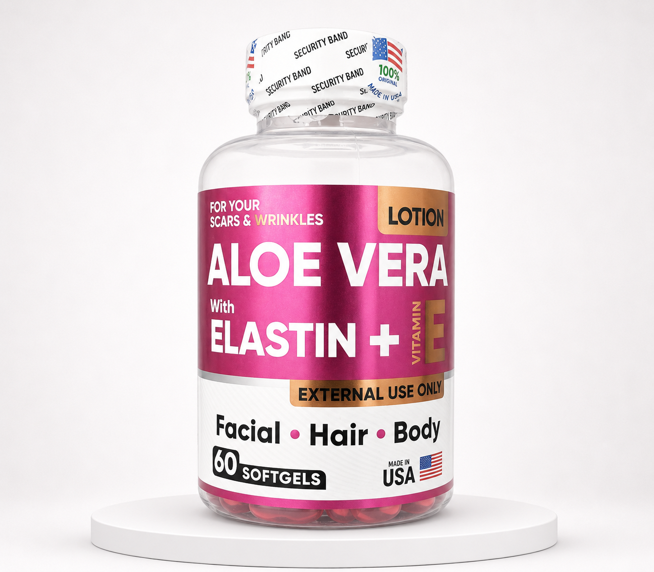 Aloe vera + Elastina + Vitamina E