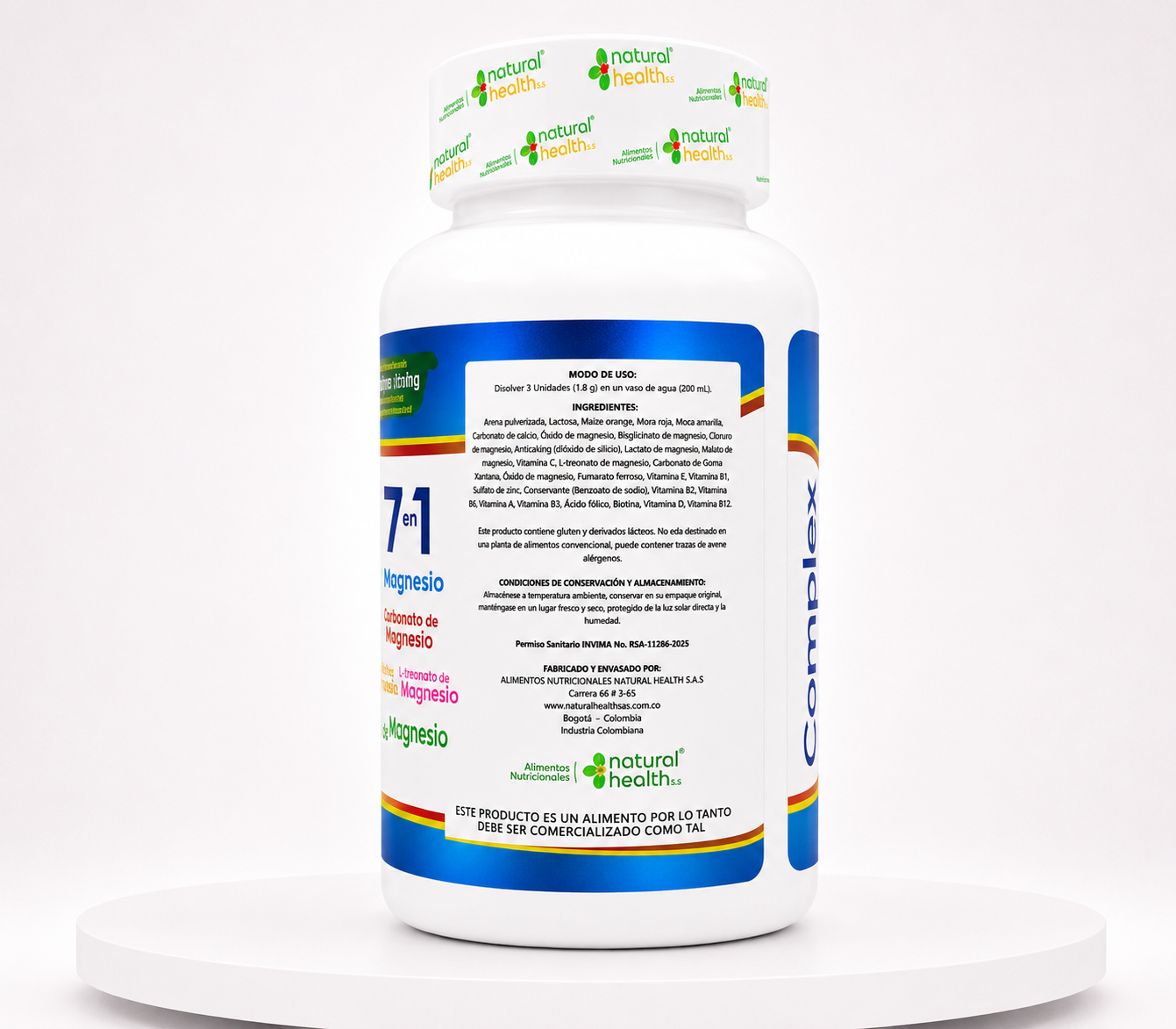 Complex 7 en 1 Magnesio- Natural Health - Imagen 3