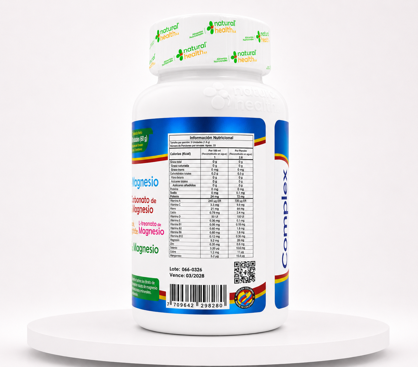 Complex 7 en 1 Magnesio- Natural Health - Imagen 2