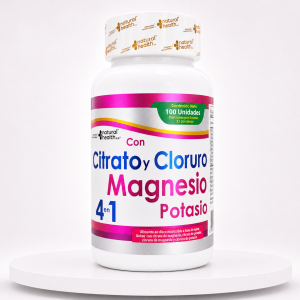 Citrato y Cloruro de Magnesio con Potasio 4 en 1-Natural