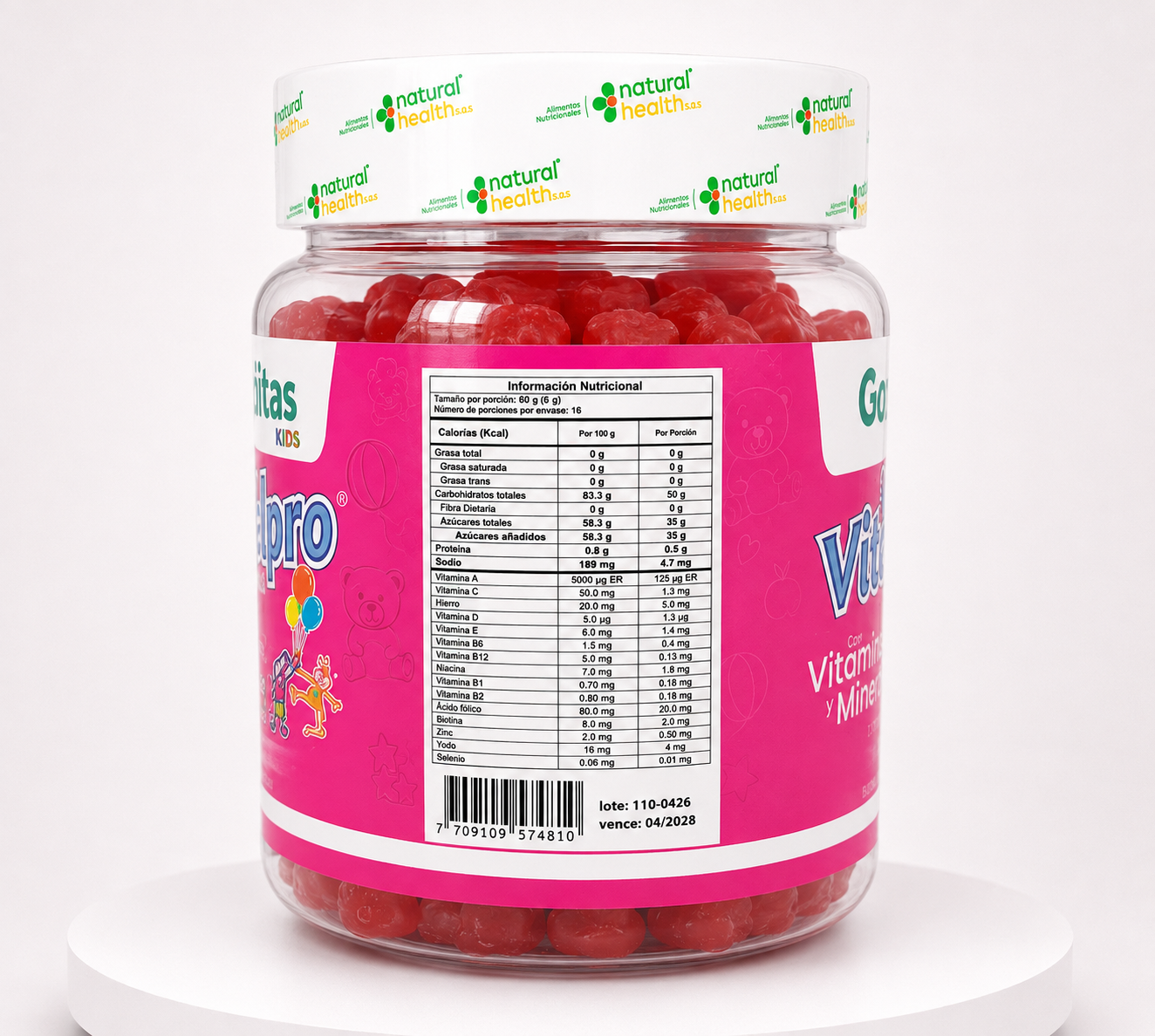 Gomitas Kids Vitcalpro® con Vitaminas y Minerales - Imagen 3